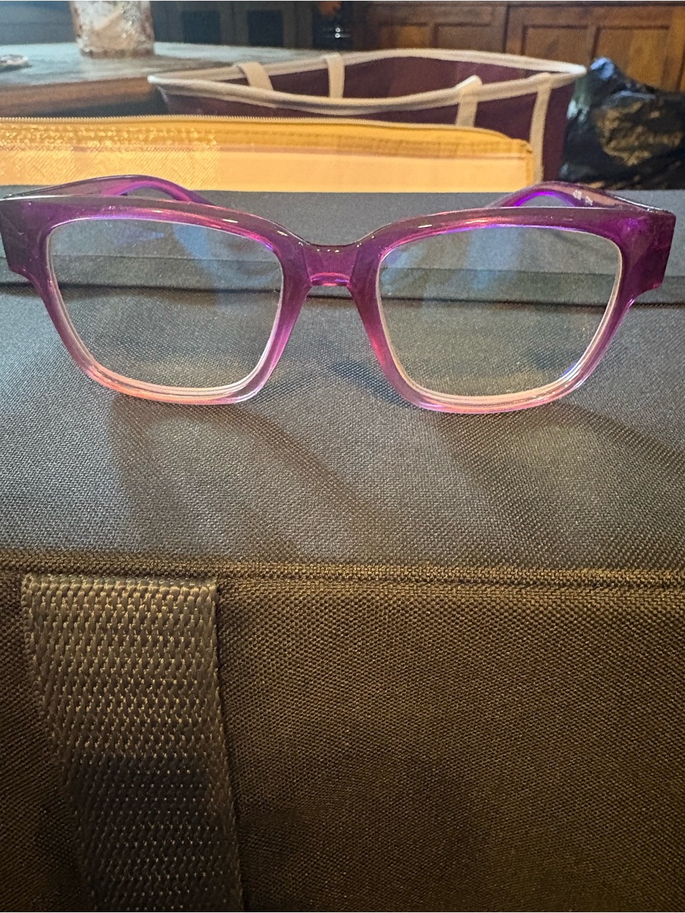 Joy Mangano Purple to Pink Gradient Square Women's Glasses 2.0